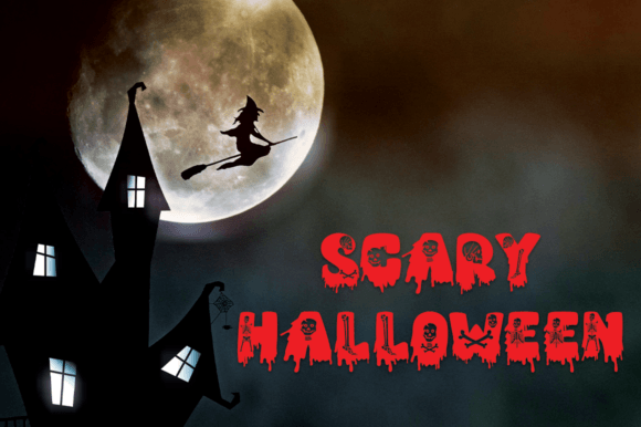 Halloween Witches Duo Font PNG with transparent background - Preview 4