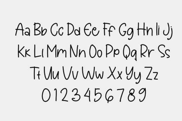 Handmade Notes Font PNG with transparent background - Preview 2