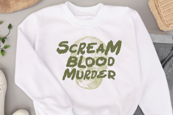 Jump Scare Font PNG with transparent background - Preview 4