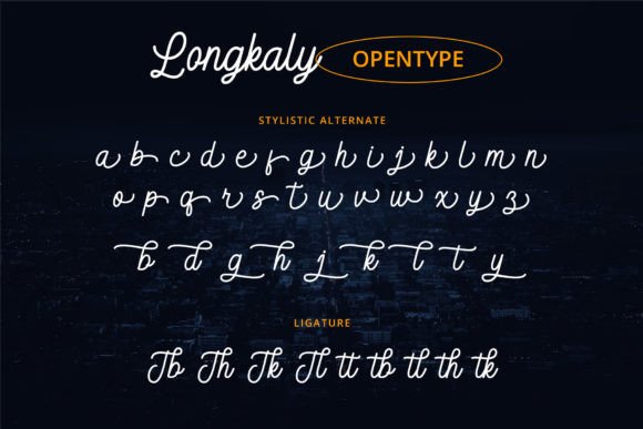 Longkaly Font PNG with transparent background - Preview 6