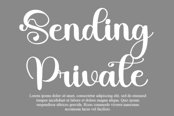 Mailist Font PNG with transparent background - Preview 2