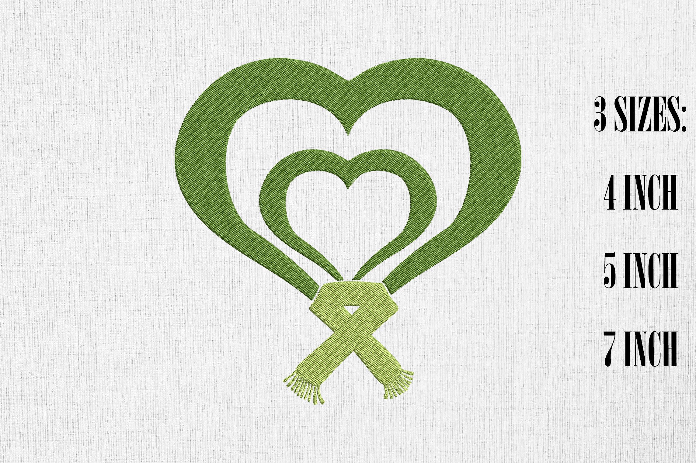 Mental Health Awareness Green Heart