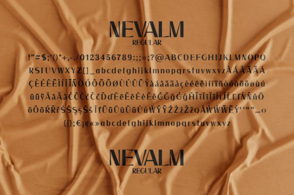 Nevalm Font PNG with transparent background - Preview 6