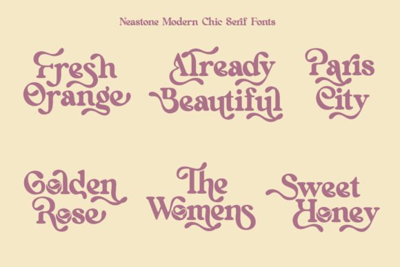 Neastone Font PNG with transparent background - Preview 1
