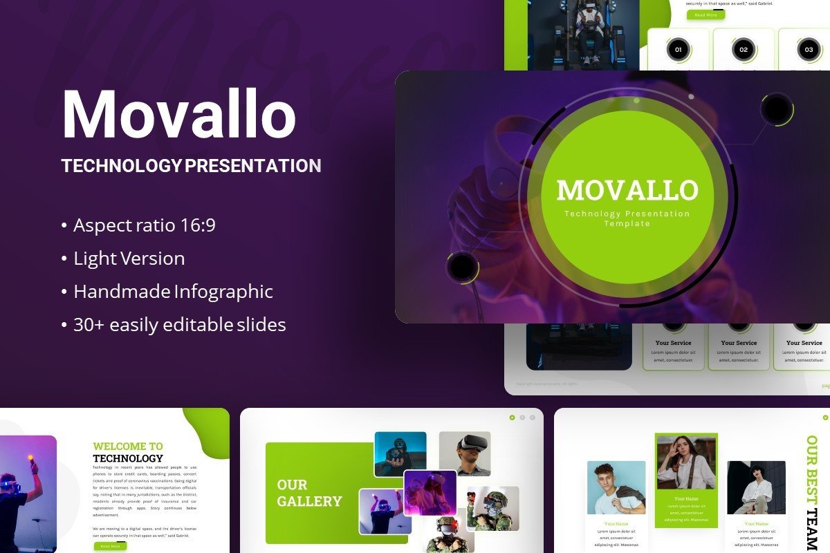 Presentation Template - Movallo Graphic by dijimedia · Creative Fabrica