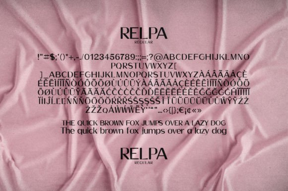 Relpa Font font preview - 5