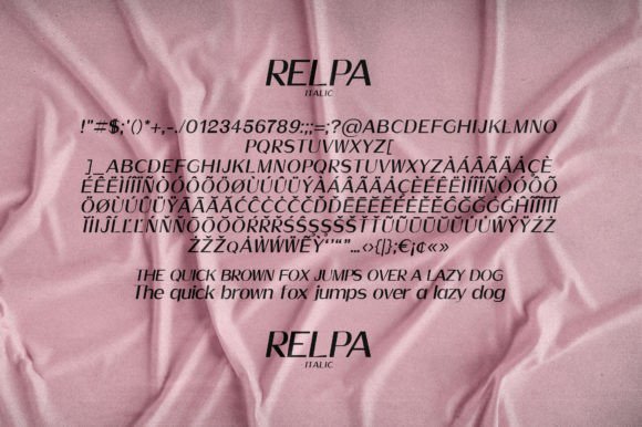 Relpa Font font preview - 6