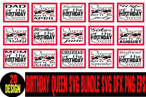 Birthday Queen Designs Bundle Graphic by roy031375 · Creative Fabrica