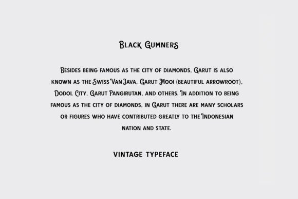 Black Gumners Font - Preview 1