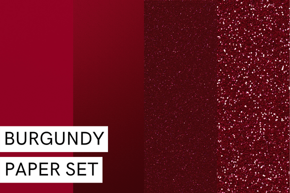Burgundy Glitter Set
