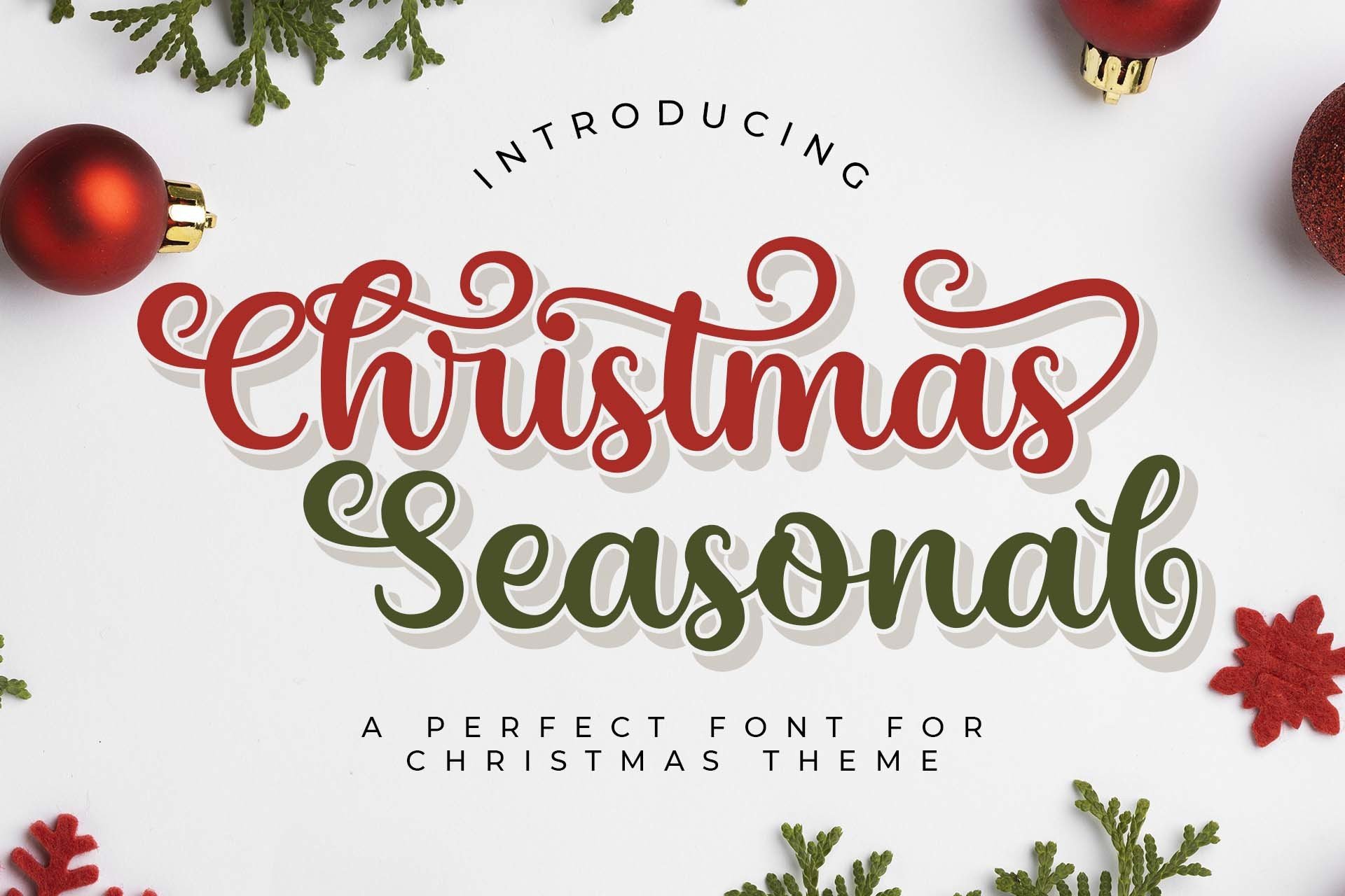 Christmas Seasonal preview: elegant seasonal script