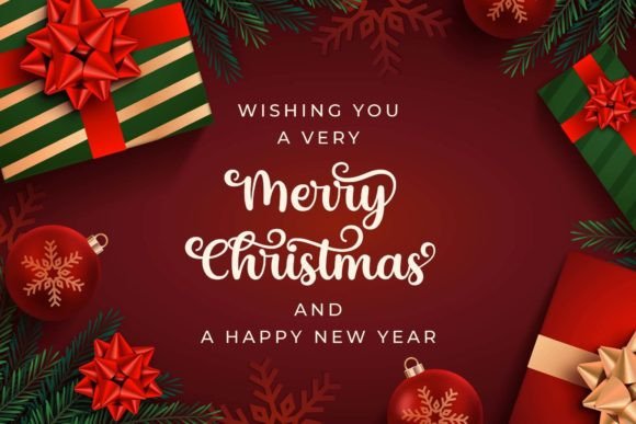 Christmas Seasonal Font PNG with transparent background - Preview 1