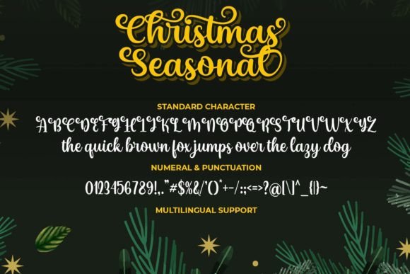 Christmas Seasonal Font - Preview 6