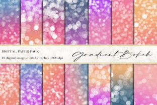 Gradient Bokeh Digital Papers Graphic by BonaDesigns · Creative Fabrica