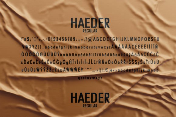 Haeder Font - Preview 5