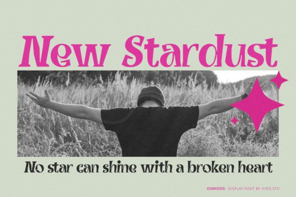 Osmosis Font PNG with transparent background - Preview 1
