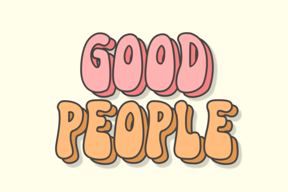Retro Foodie Font PNG with transparent background - Preview 2