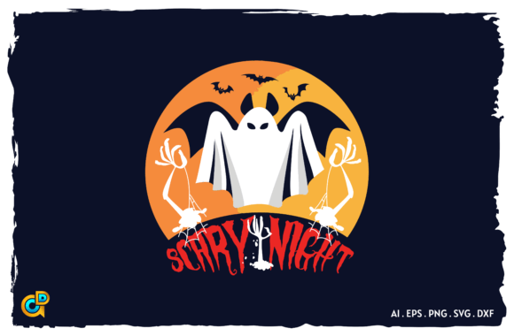Scary Night Halloween SVG