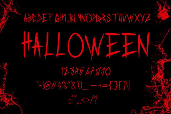 Scread Font PNG with transparent background - Preview 6
