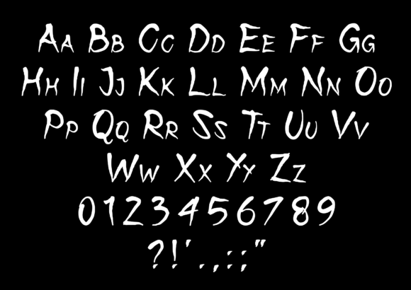 Snakes and Vultures Font PNG with transparent background - Preview 3