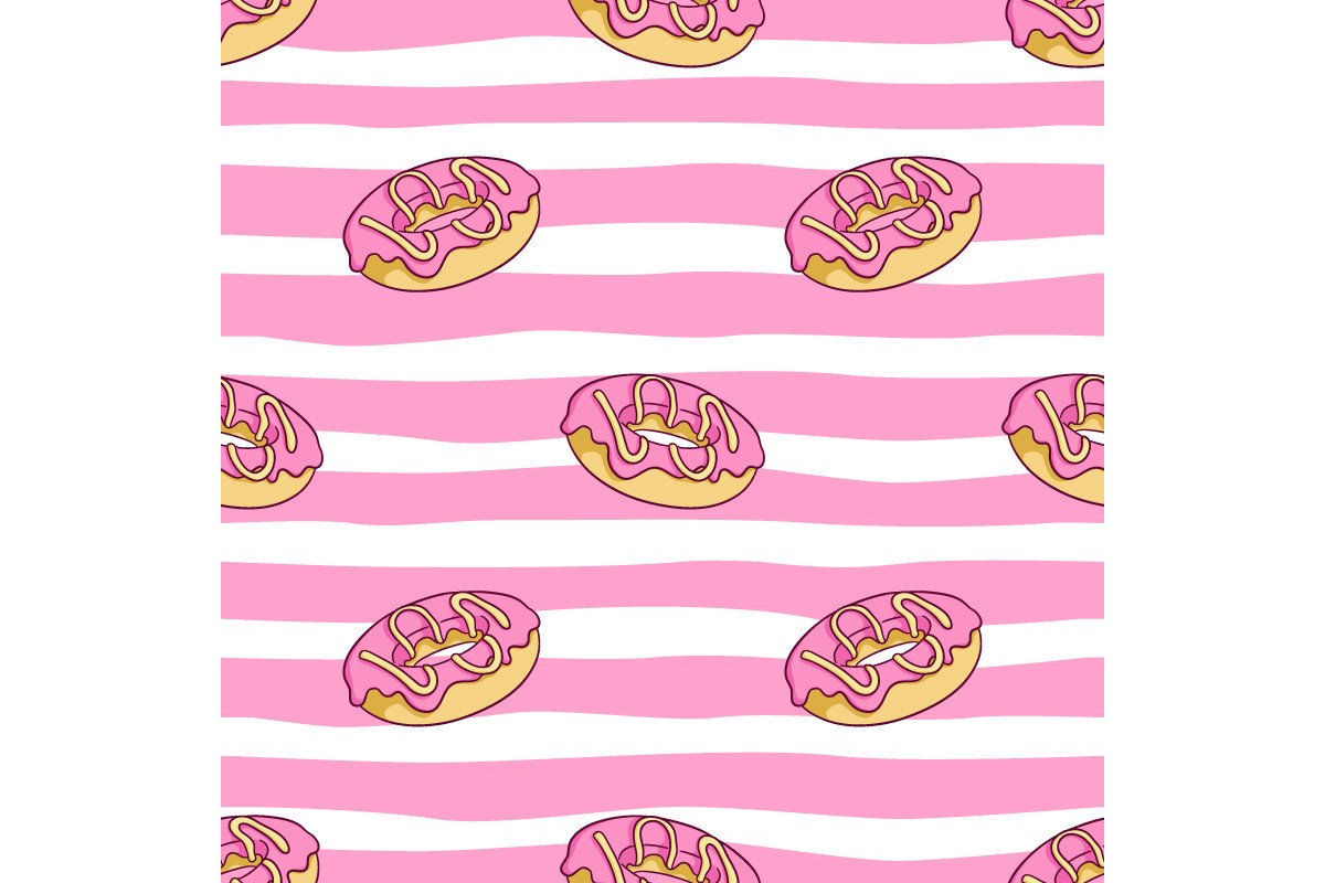 Colorful Donut Seamless Pattern Graphic by PadmaSanjaya · Creative Fabrica