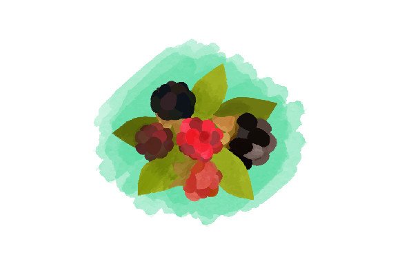 Brambles - Watercolor SVG Cut file by Creative Fabrica Crafts ...
