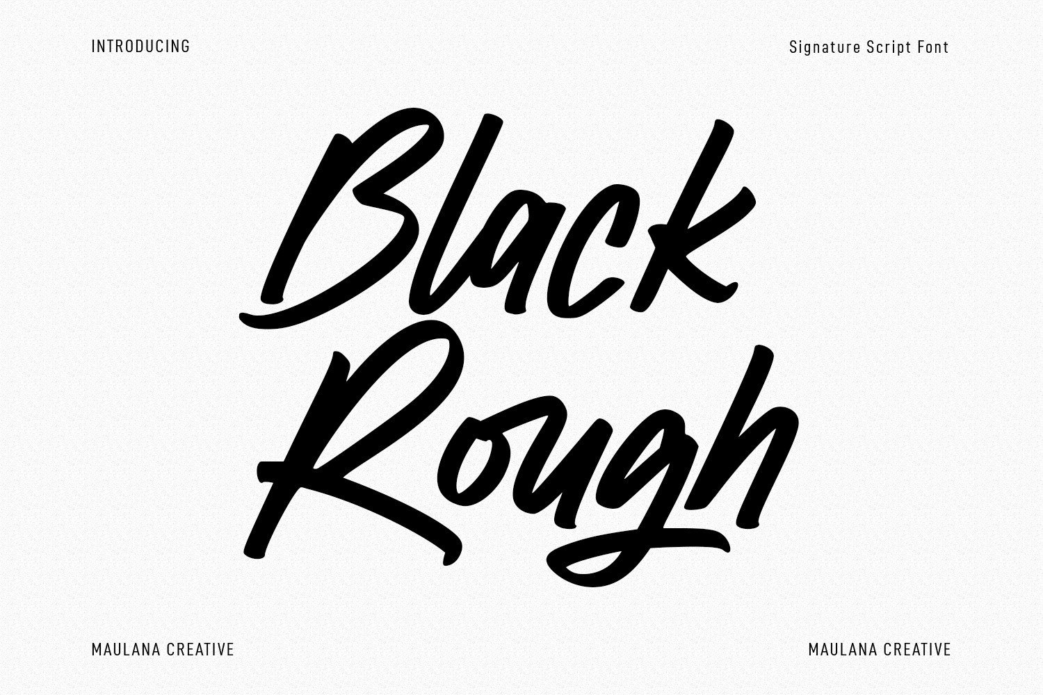 Black Rough Font by Maulana Creative · Creative Fabrica