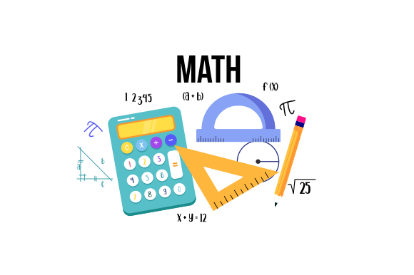 Cartoon Maths Elements Background, Educa Graphic