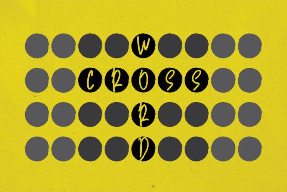 Crossword Puzzle Font - Preview 1