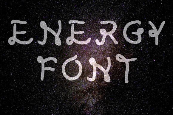 Energy Font - Preview 1