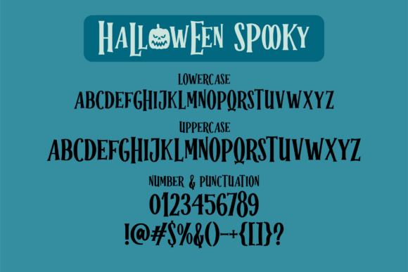 Halloween Spooky Font - Preview 1