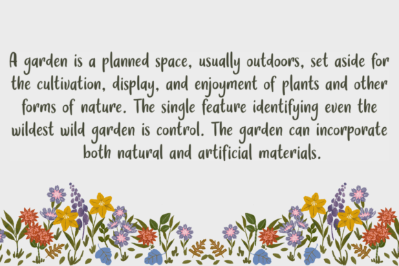Holiday Garden Font - Preview 2