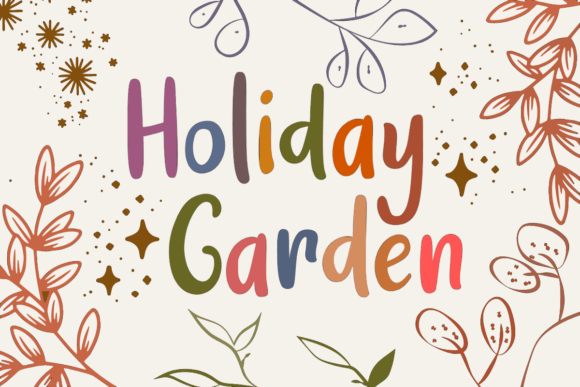 Holiday Garden Font - Preview 4
