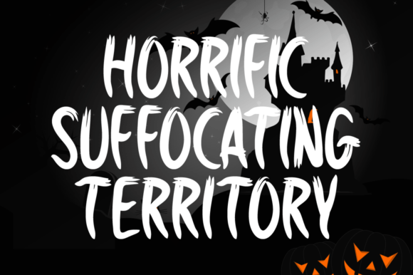Horror Hustle Font PNG with transparent background - Preview 1