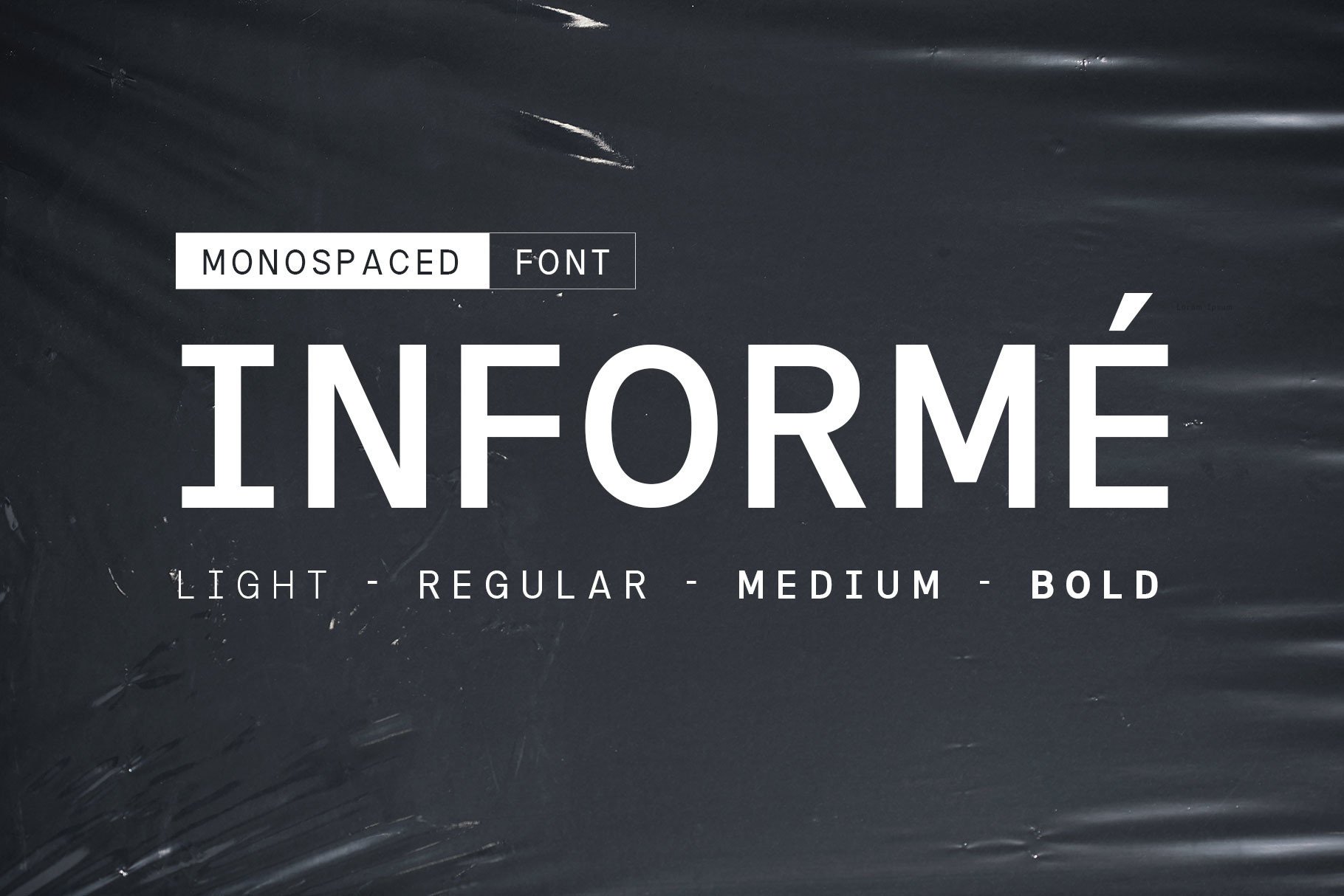Informe — editorial monospace for data and documentation