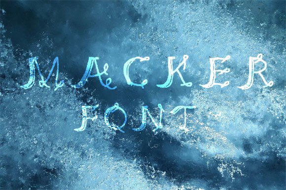Macker Font Font PNG with transparent background - Preview 1