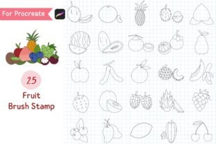 Procreate Brush Stamp Fruit Graphic by iJStudio · Creative Fabrica