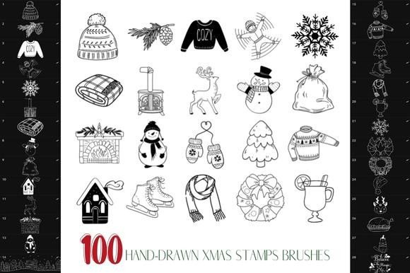 Procreate Christmas Stamps Brushes - photo 3