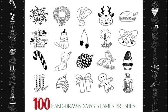 Procreate Christmas Stamps Brushes - photo 5