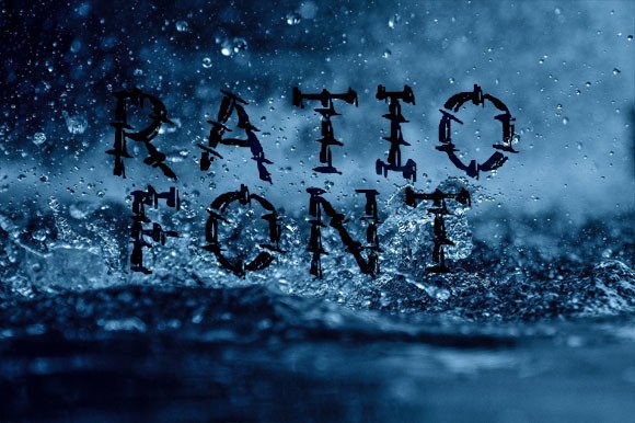 Ratio Font PNG with transparent background - Preview 1