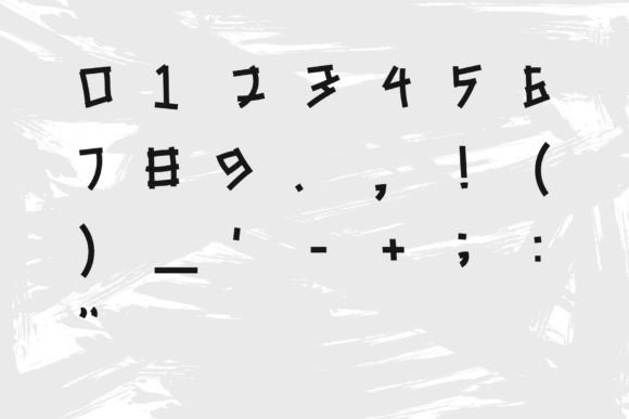 Saburai Font PNG with transparent background - Preview 4