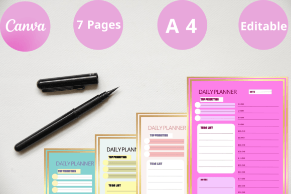 Best Canva Daily Planner Templates Graphics