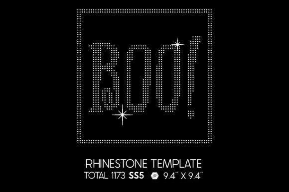 Rhinestone Boo Boo! Rhinestone Template SVG Cut file by Creative Fabrica Crafts ...