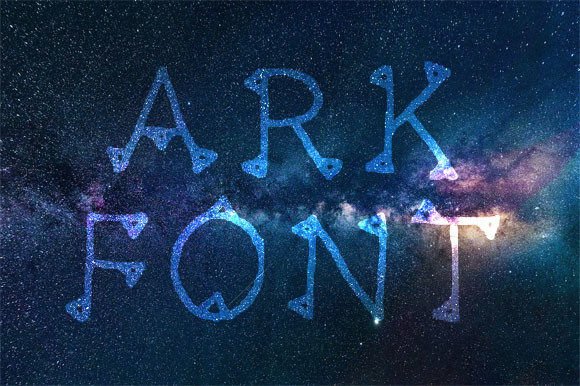Ark Font PNG with transparent background - Preview 1