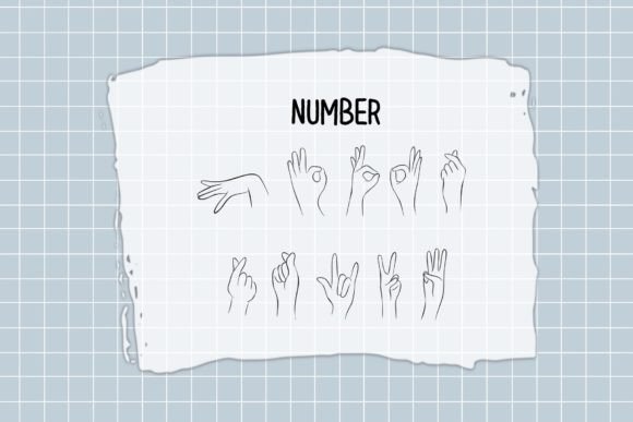 Beauty Hands Font PNG with transparent background - Preview 2