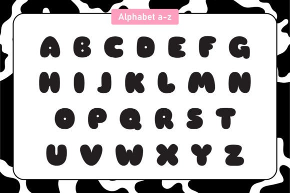 Cute Cow Font - Preview 2