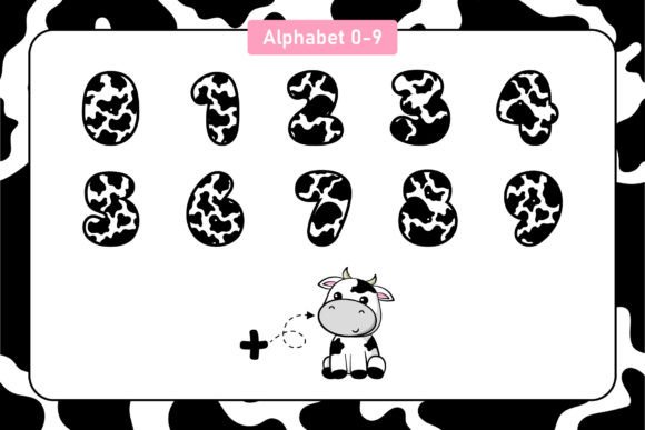 Cute Cow Font - Preview 3