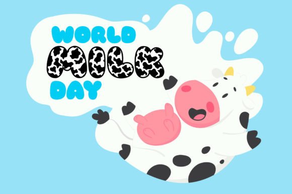 Cute Cow Font - Preview 6