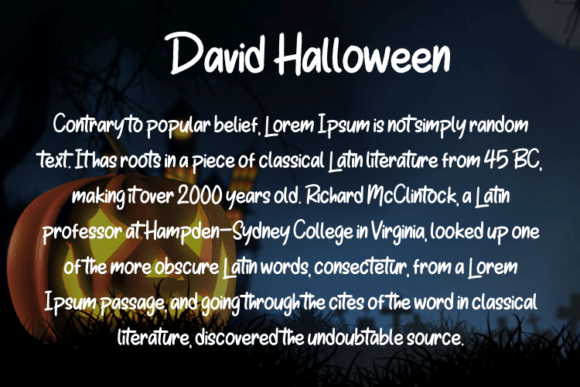 David Halloween Font - Preview 3