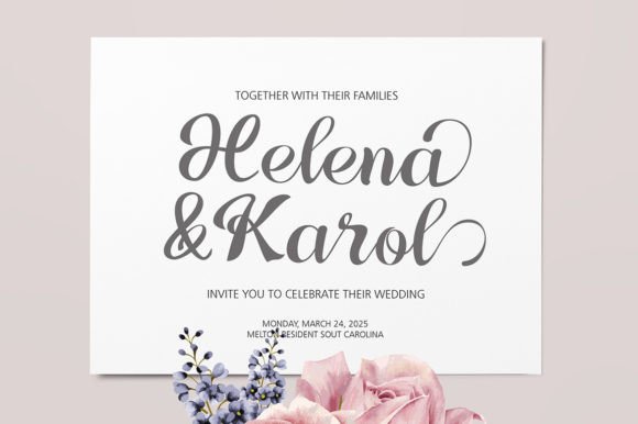 Glamela Font - Preview 3